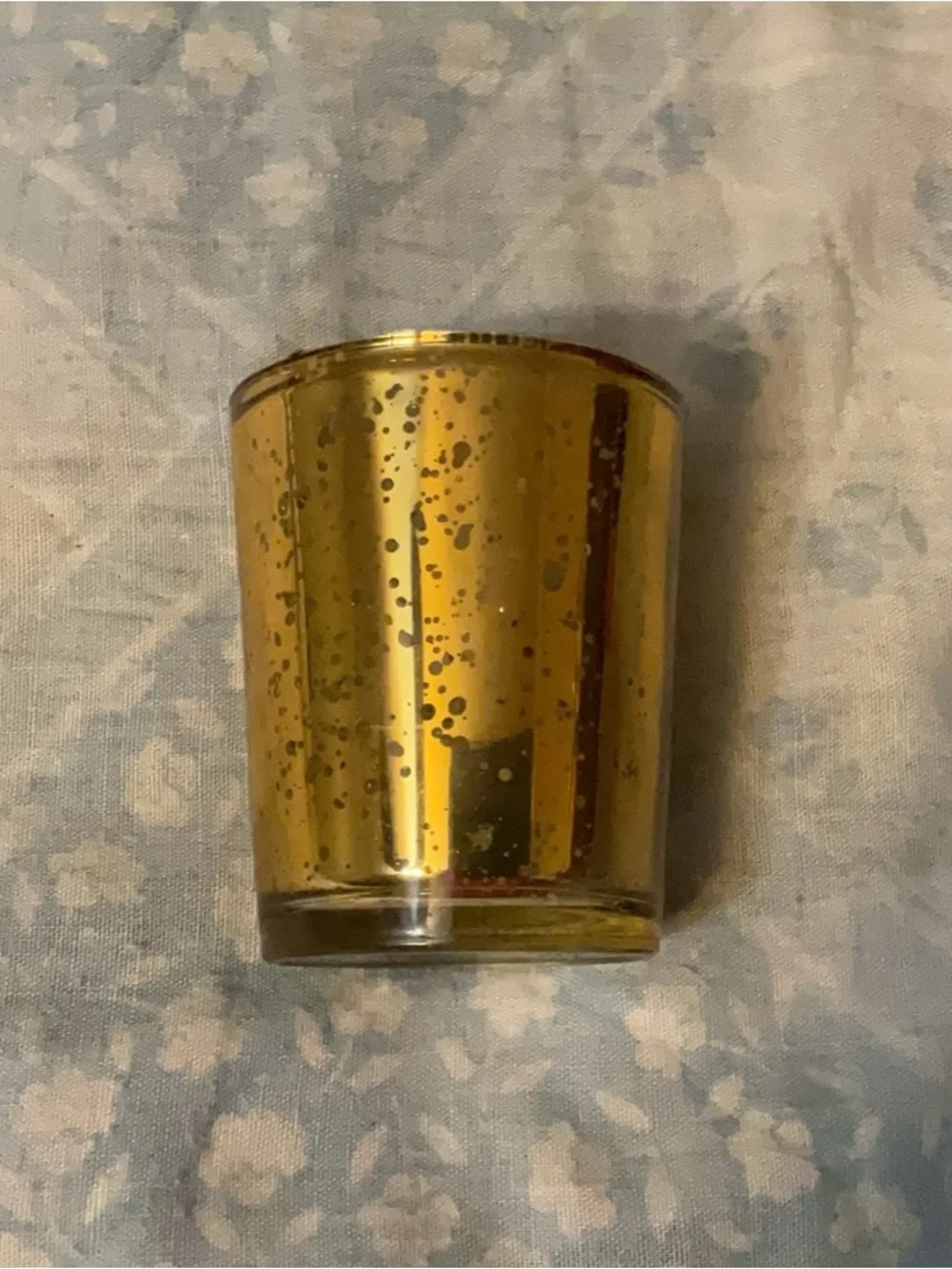 Amber Mercury Glass Votive Candle Holders - Set of 12